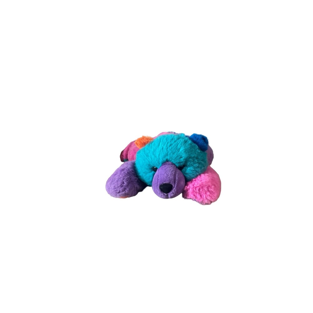 Vintage Swibco Cosmo Bear 1998 Colorblock Primary Color Plush Rare